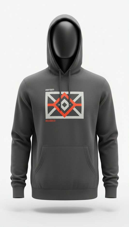 Charcoal Graphic Logo Hoodie